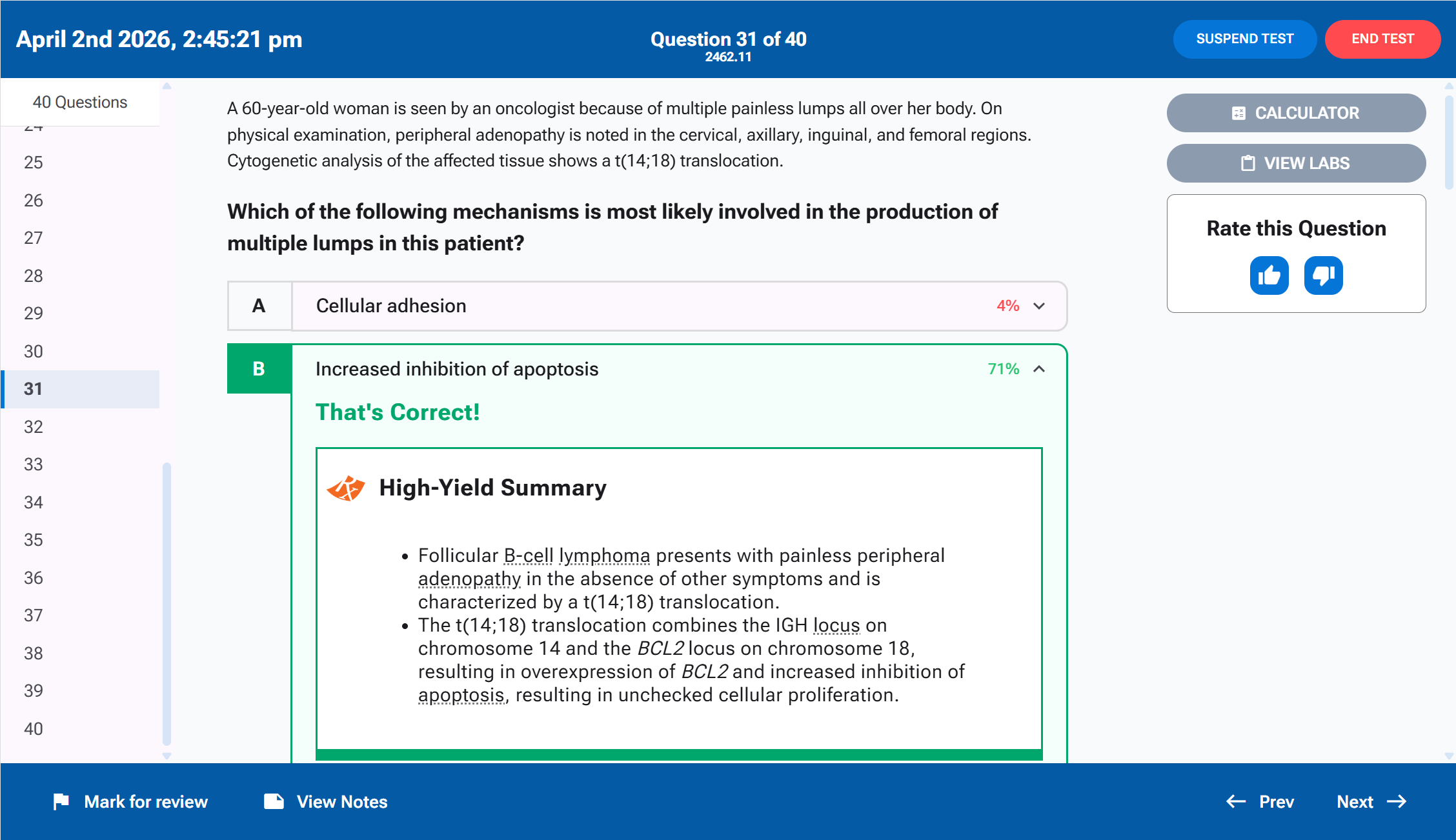 <span class="tour-num">02</span><span class="tour-title">Complete your test</span><p class="tour-desc">Work through questions and use step-by-step explanations plus related resources to deepen understanding.</p>