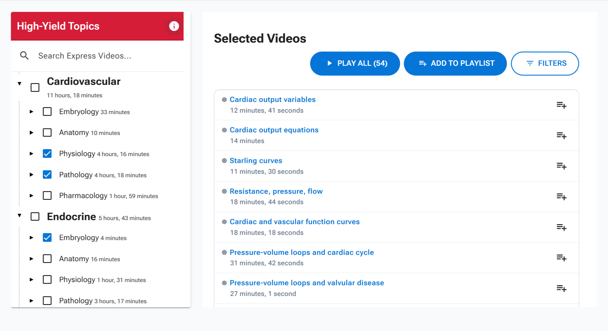 Express Videos topics